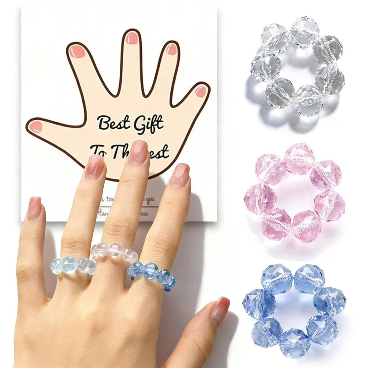 Kristall-Stressabbau-Fingerring