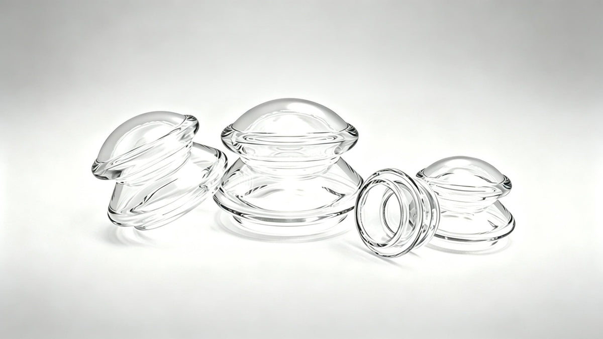 Home Use Transparent Silicone Massage Cupping Set - 4 Cups/Set