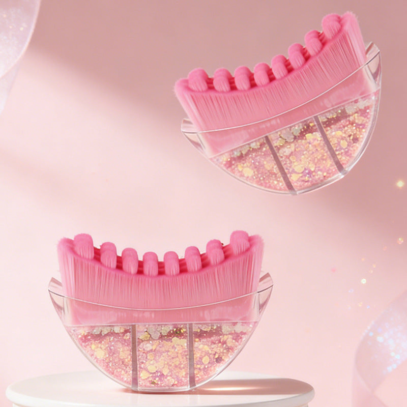 Pink Sparkle Lymphatic Contour Face Brush – Pink Sparkle Lymphdrainage-Gesichtskonturbürste