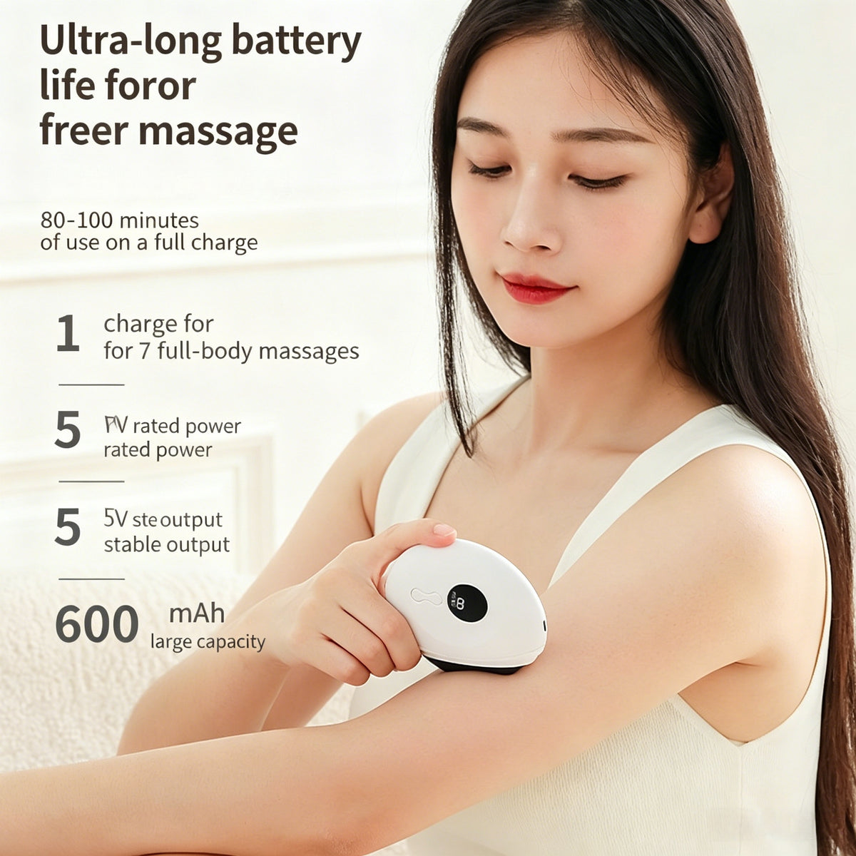 Electric Heating Bian Stone Gua Sha Massager -電動砭石加熱刮痧按摩儀