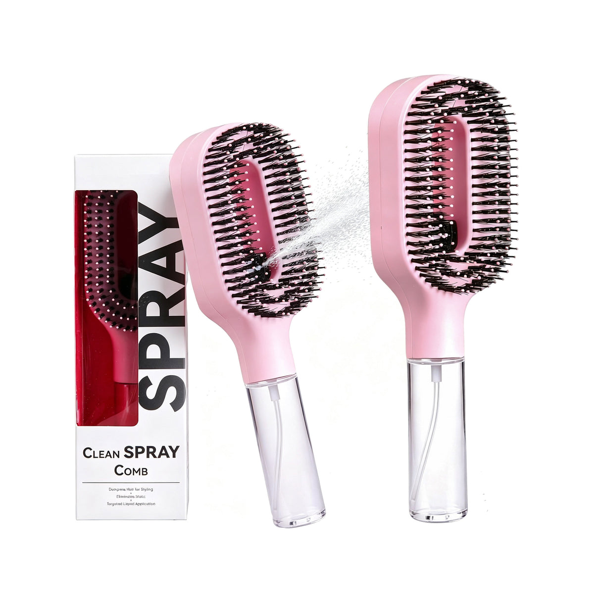 Spray Massage Hair Comb, Anti-Static Anti-Frizz Hair Styling Tool