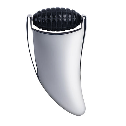 2-in-1  Spiky Jade Roller Steel Gua Sha Dual-purpose Facial Massage Beauty Tool