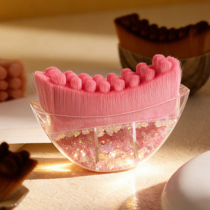 Pink Sparkle Lymphatic Contour Face Brush – Pink Sparkle Lymphdrainage-Gesichtskonturbürste
