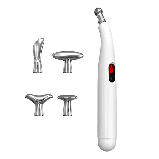 5-1 Auto-Sensing Electric Pulse Acupuncture Pen  -5个可换头自动寻穴电子针灸按摩笔