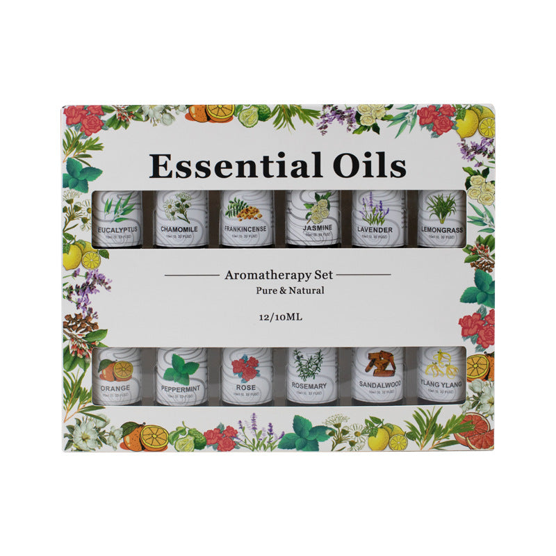 Aromatherapie-Set mit ätherischen Ölen