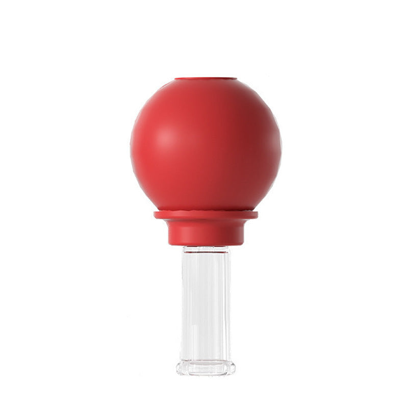 Medizinischer PC-Glas-Schröpfkopf-Set mit Silikon-Saugball