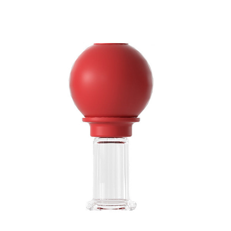 Medizinischer PC-Glas-Schröpfkopf-Set mit Silikon-Saugball