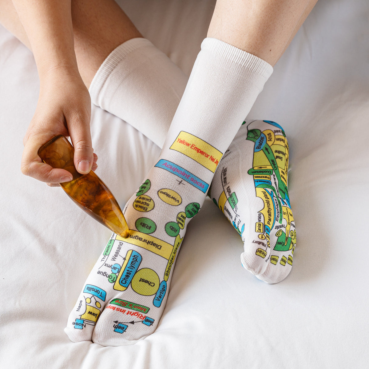 Colorful Foot Reflexology Sockets -彩色足底穴位袜子