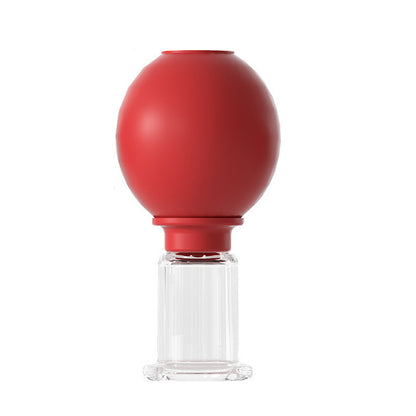 Medizinischer PC-Glas-Schröpfkopf-Set mit Silikon-Saugball