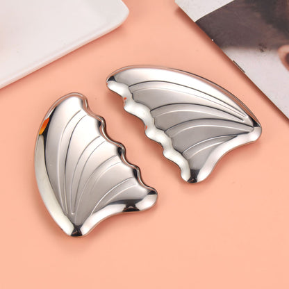 Angel Wing Ice Facial Gua Sha Board with Inner Coolant – Engelsflügel-Eis-Gesichts-Gua-Sha-Platte mit integriertem Kühlmittel