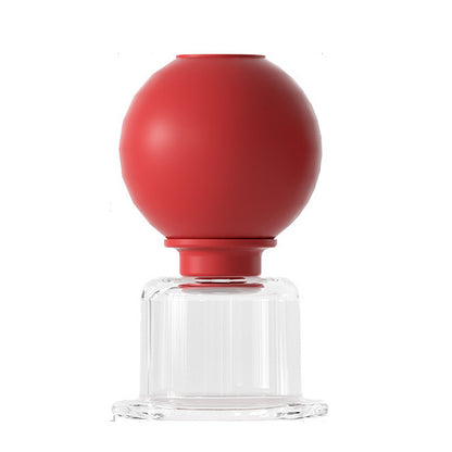 Medizinischer PC-Glas-Schröpfkopf-Set mit Silikon-Saugball