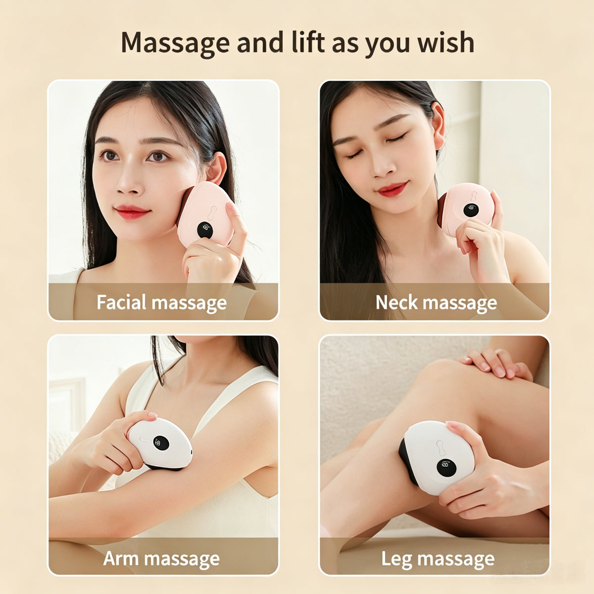 Electric Heating Bian Stone Gua Sha Massager -電動砭石加熱刮痧按摩儀