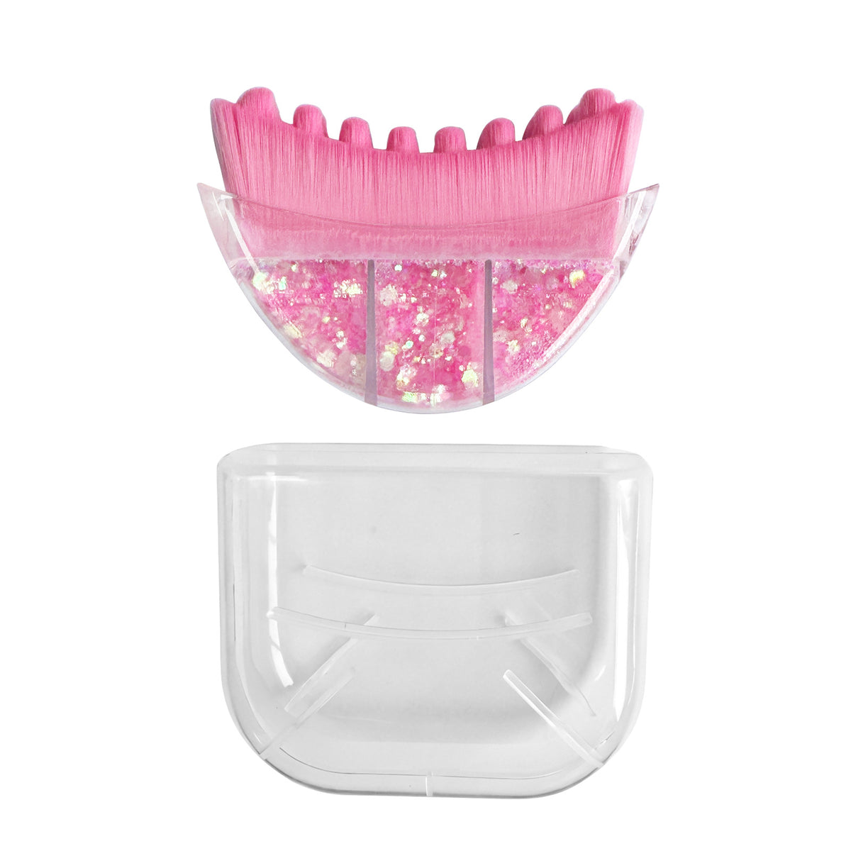 Pink Sparkle Lymphatic Contour Face Brush – Pink Sparkle Lymphdrainage-Gesichtskonturbürste