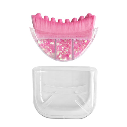Pink Sparkle Lymphatic Contour Face Brush – Pink Sparkle Lymphdrainage-Gesichtskonturbürste