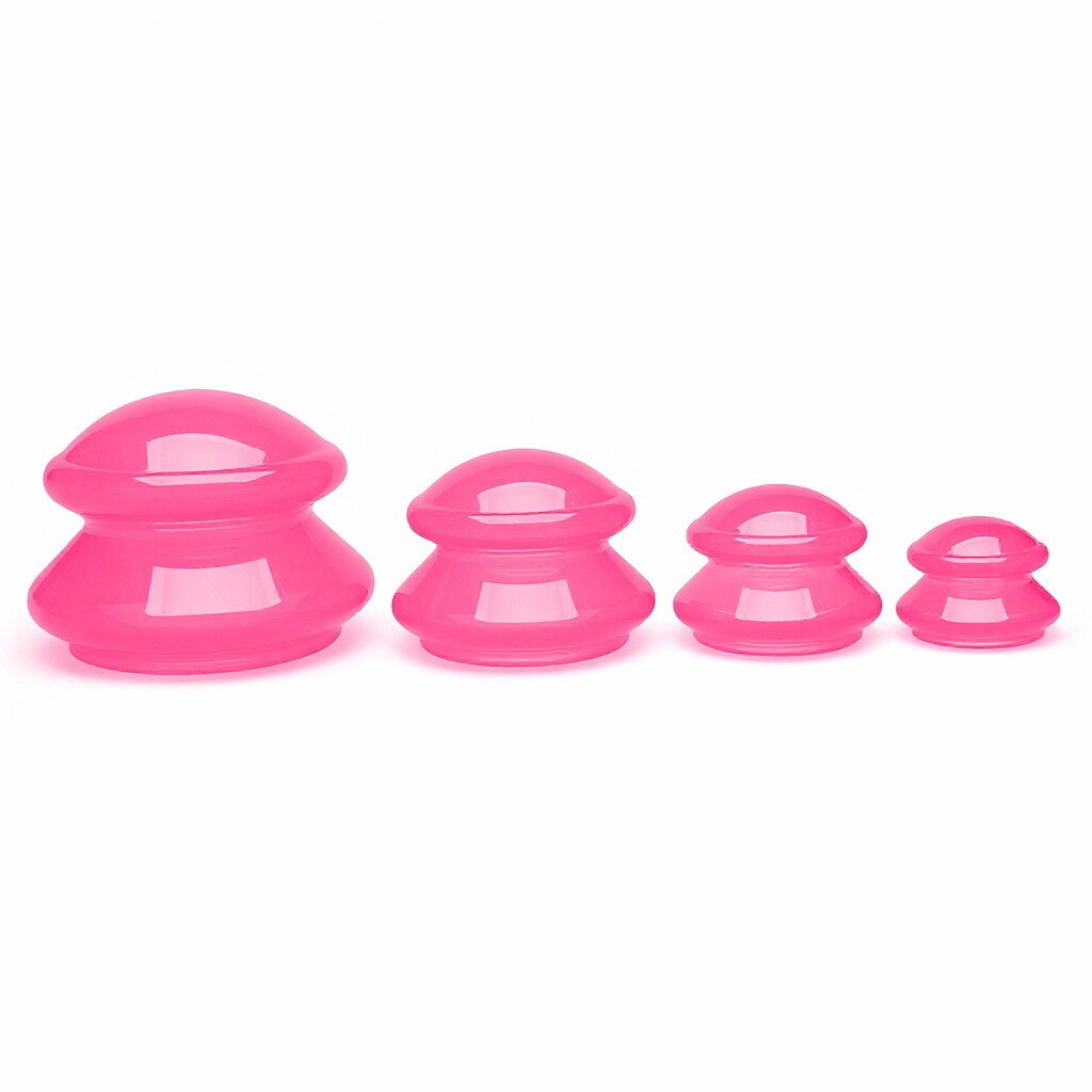 食品グレード透明シリコンカッピングセット（4個入）