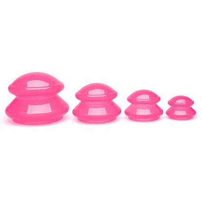 食品グレード透明シリコンカッピングセット（4個入）