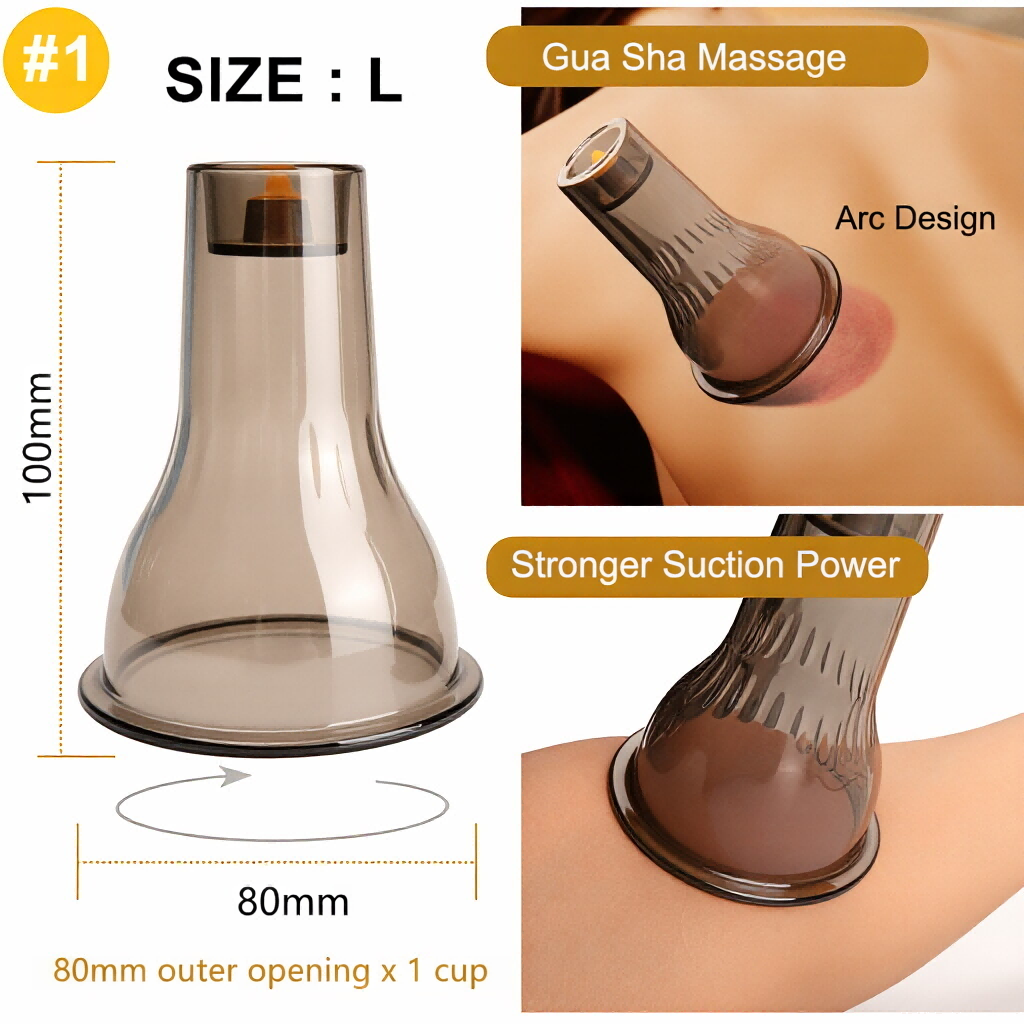 Verdicktes 2-in-1 PC Gua Sha Schröpfset