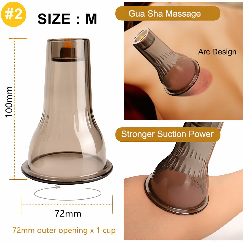 Verdicktes 2-in-1 PC Gua Sha Schröpfset