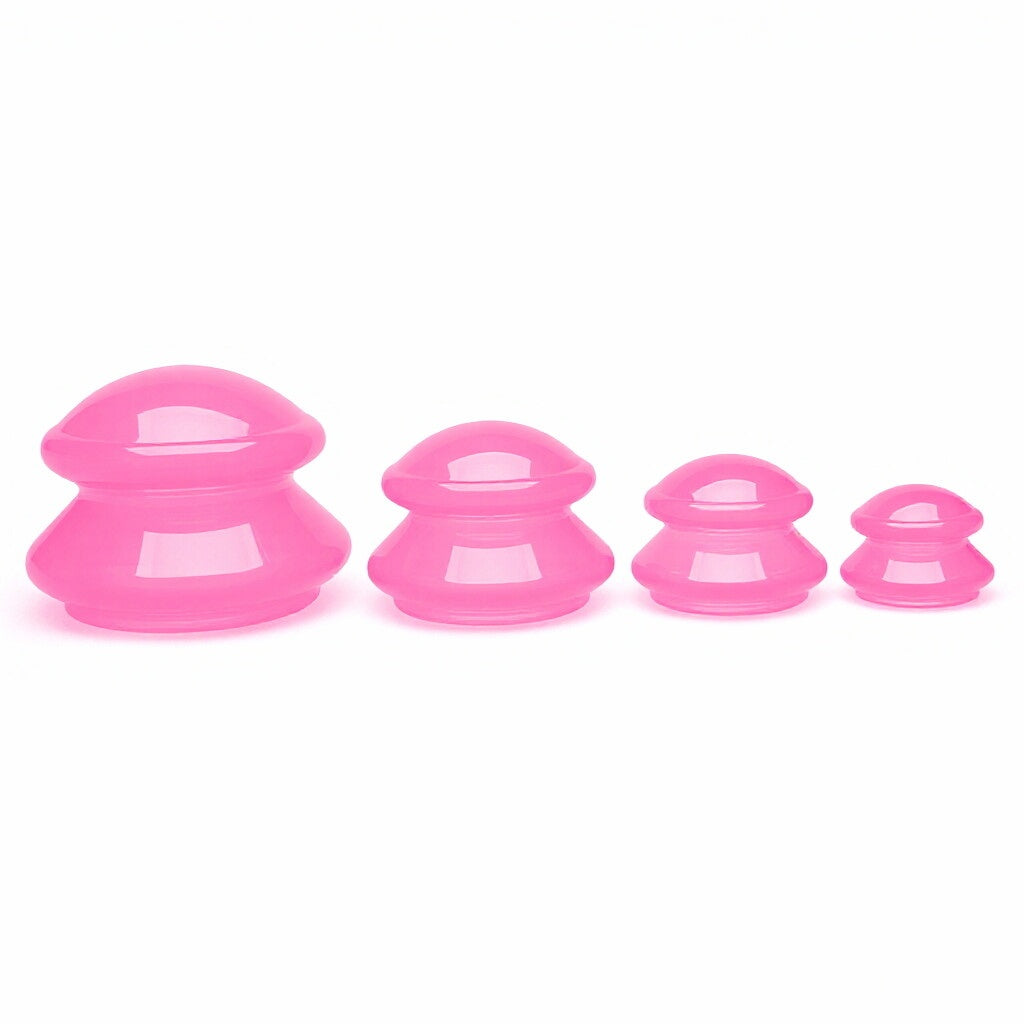 食品グレード透明シリコンカッピングセット（4個入）