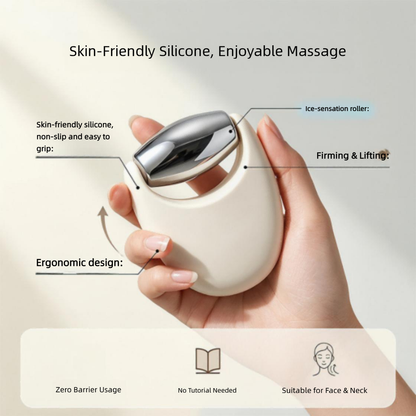 Silikon-Zinklegierungs-Gesichtsmassageroller